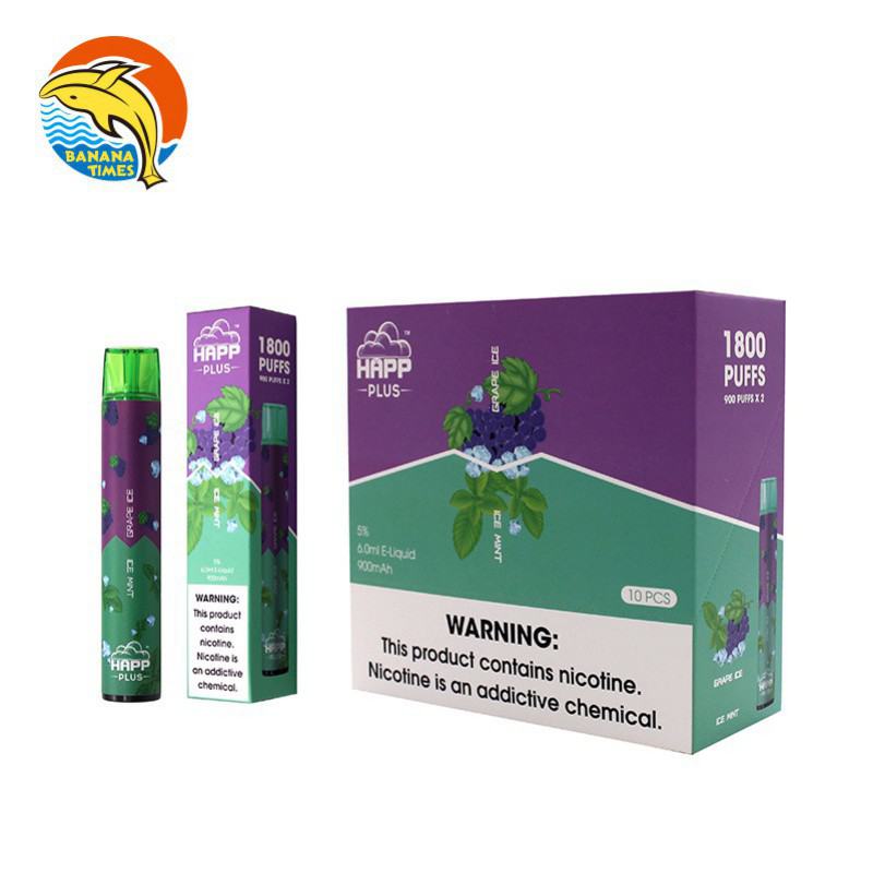 Banana Times Happ Plus 1800 Puffs Brands Disposable Vape
