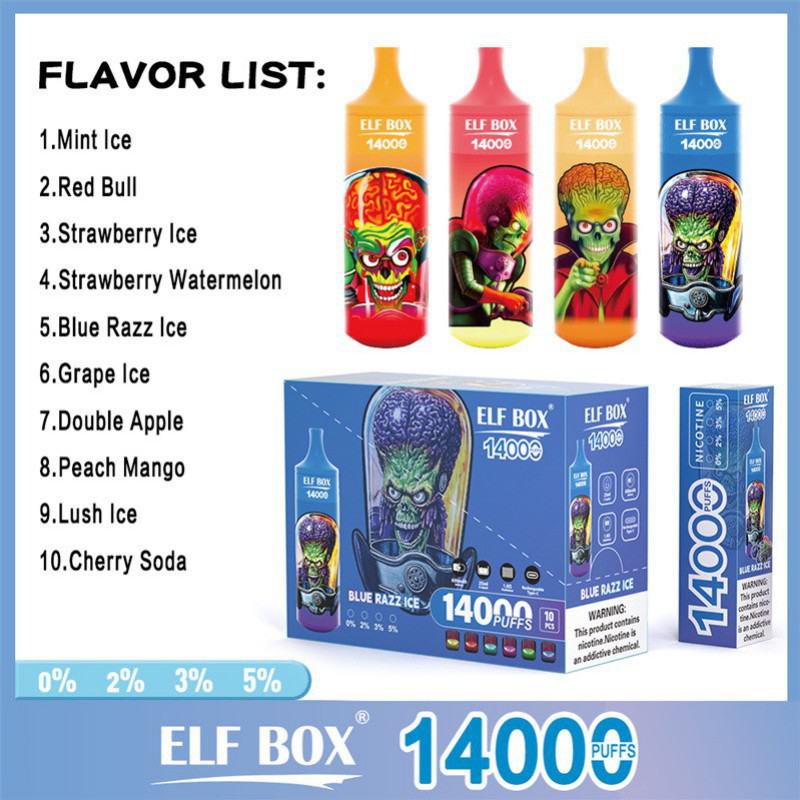 Elf box rgb 14000 puffs electronic cigarette puff