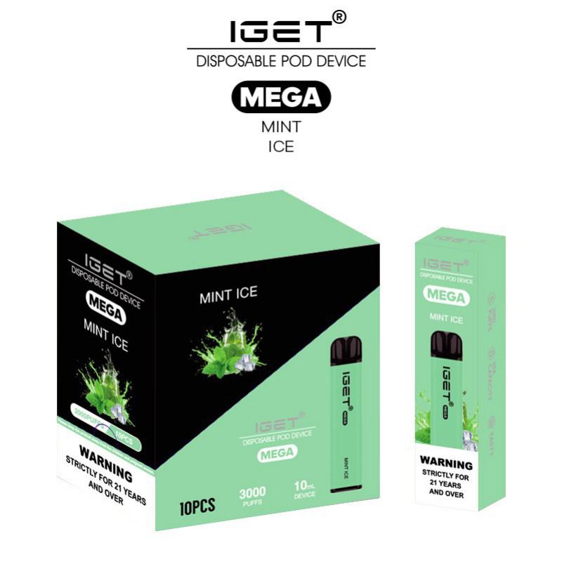 IGET Iget Mega 3000 Puffs Disposable E-cigarette Puff