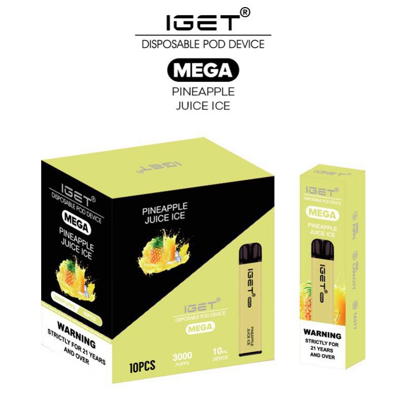IGET Iget Mega 3000 Puffs Disposable E-cigarette Puff