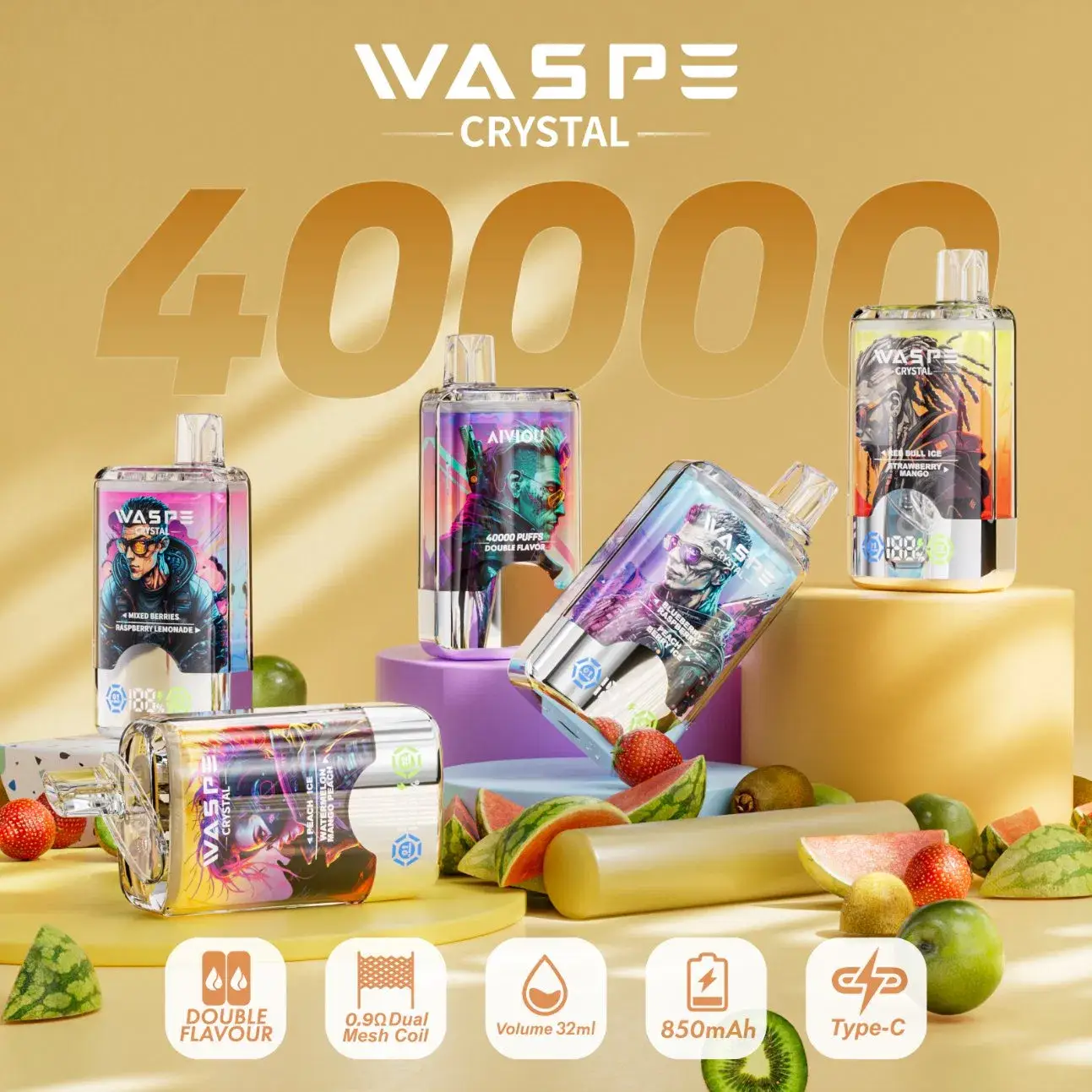 Waspe 40000 Puffs Nederland Waspe Vape Pro