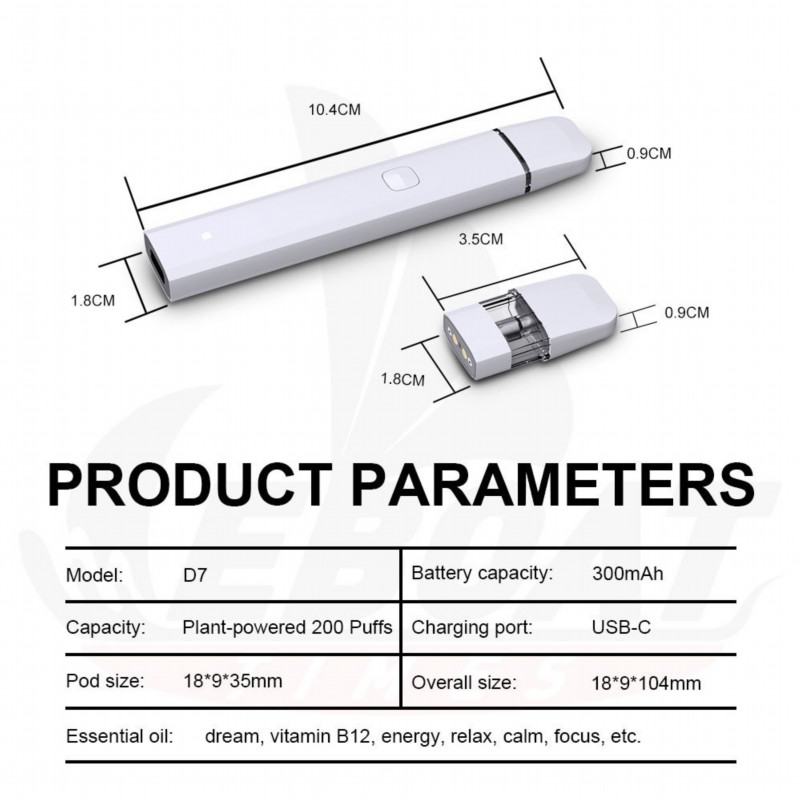 Eboattimes Disposable Vape Bars D7 300 Puffs