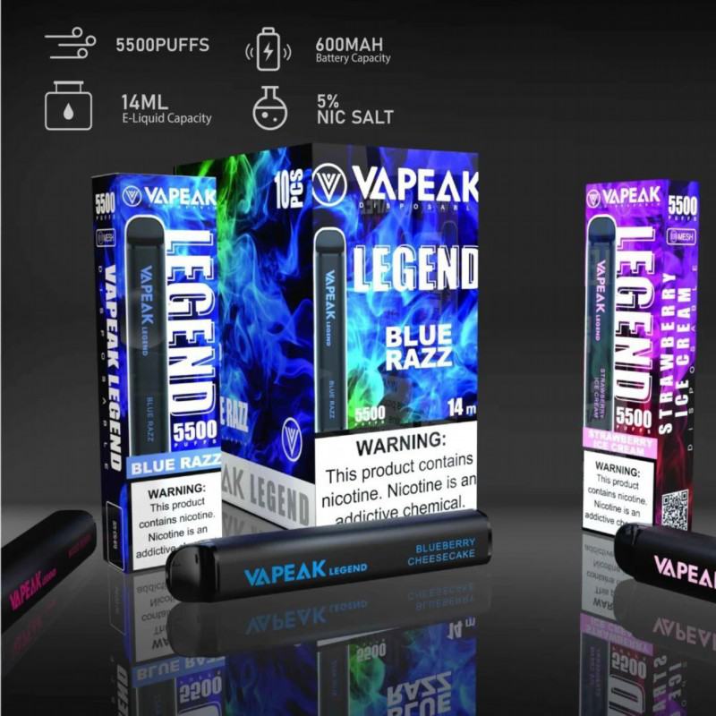 Vepeak Vepeak Legend 5500 Disposable E-cigarette Puff