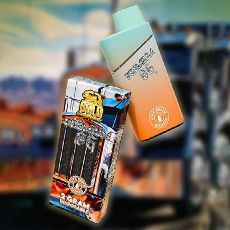 OEM Gold Coast Clear Gen 2 Live Resin Disposable Disposable Big Hit Vape