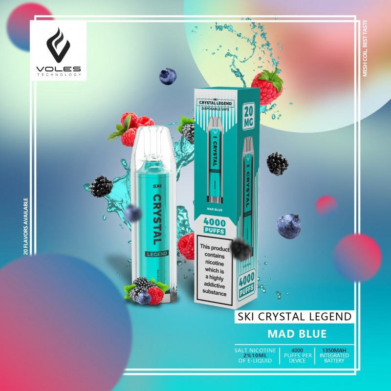 INSTA Crystal Legend Disposable Pod 4000 Puffs Nicotine