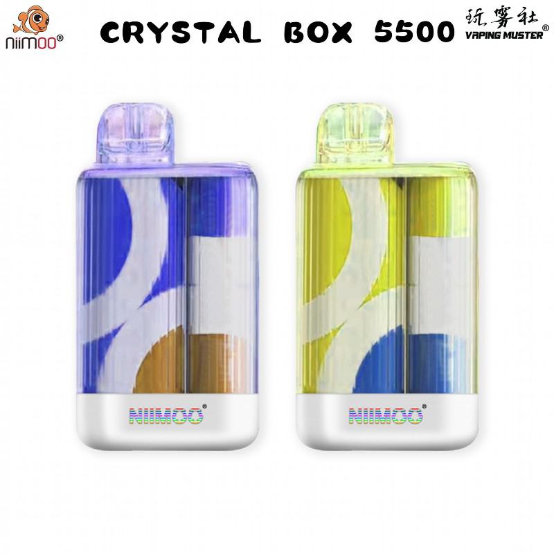 Disposable Vaping Muster Vape Ndcrystal Box 5500 Puffs Pens