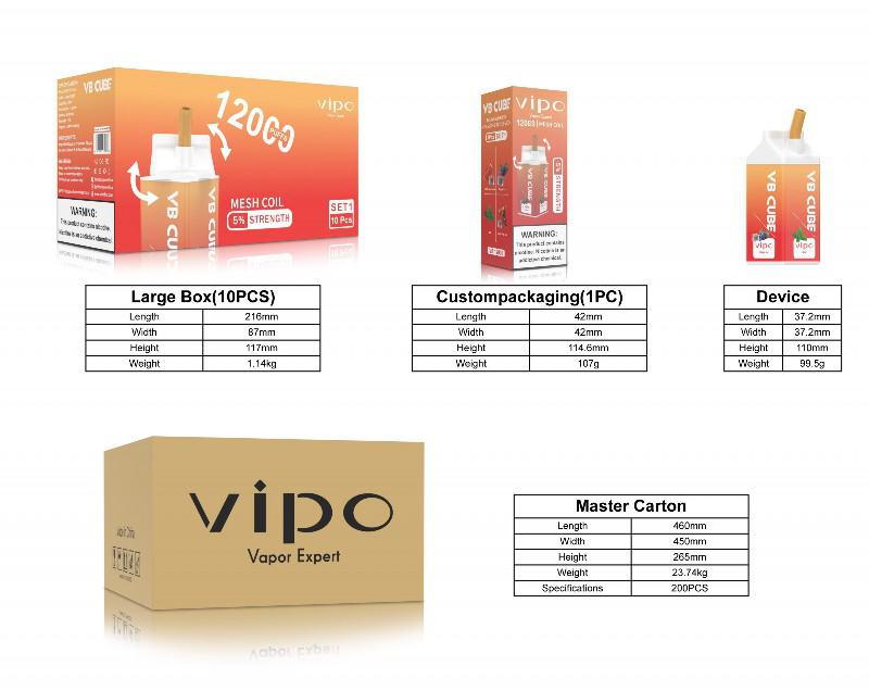 Baish Vipo Vb Cube 12000 Disposable Smooth Hit Vape