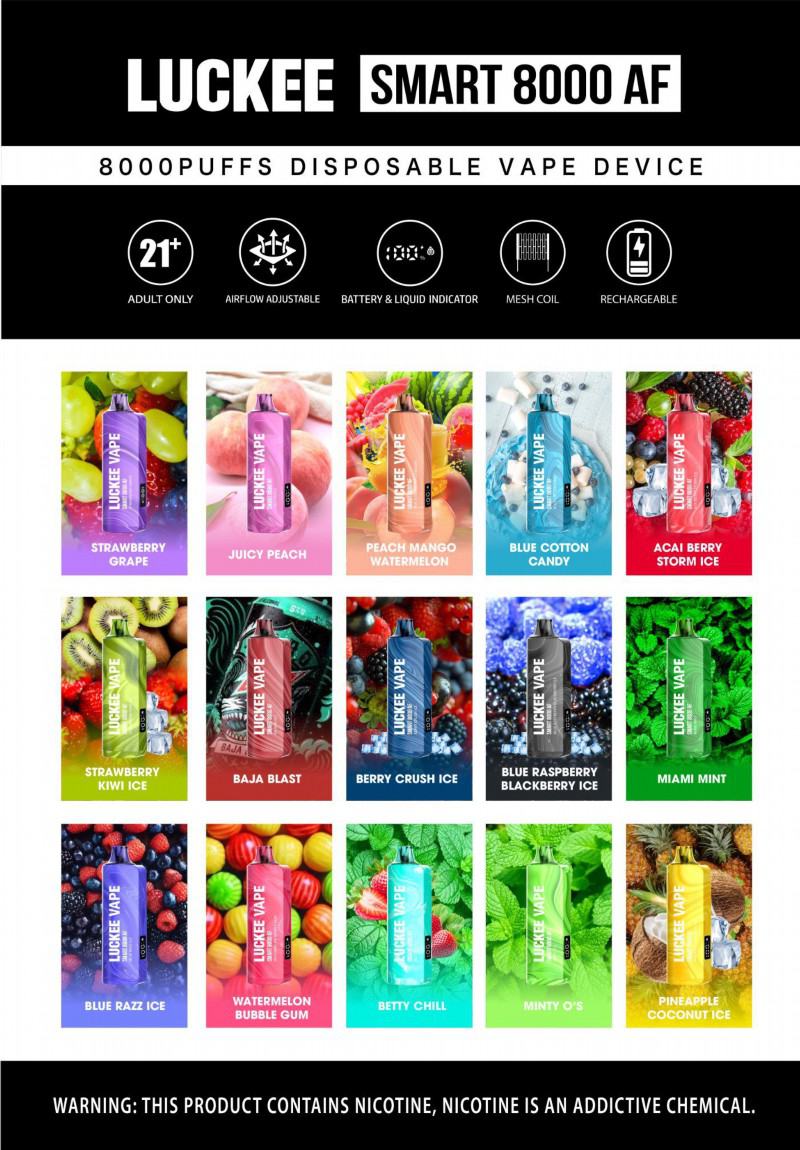 Luckee 785 8000 Puffs Vape Big Puff Pens Plus