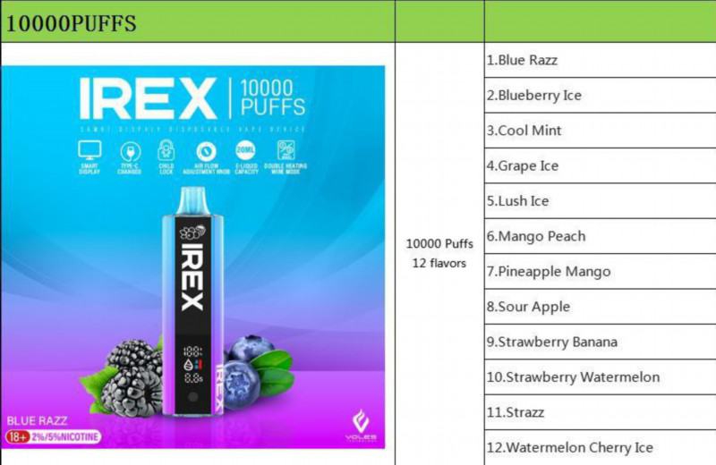 Big Puff Pen Plus IREX Irex 10000 Puffs Vape
