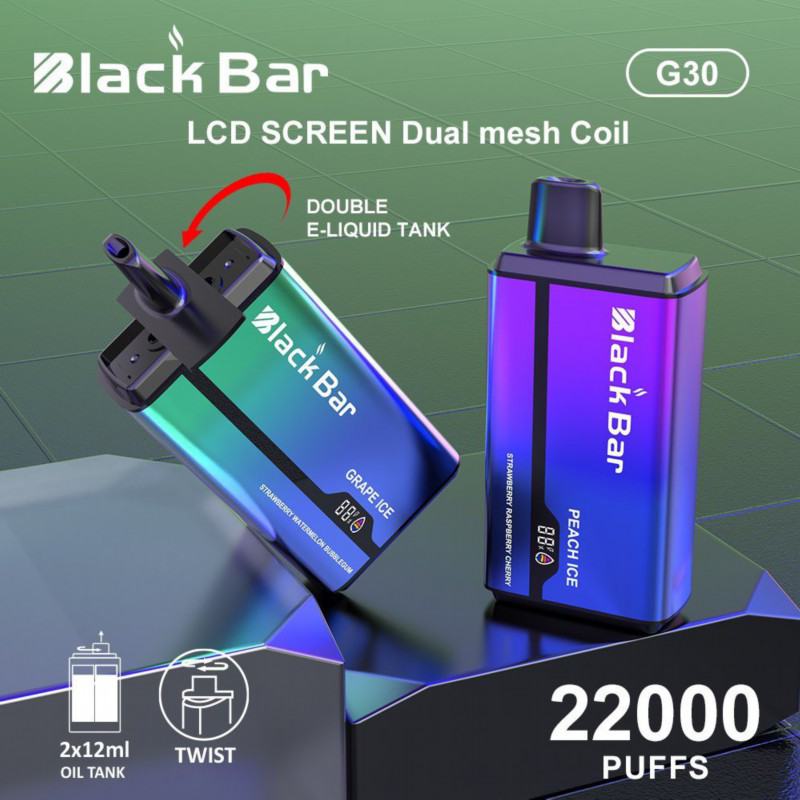 Black & Support Customization G30 22000 Puffs Disposable E-cigarette