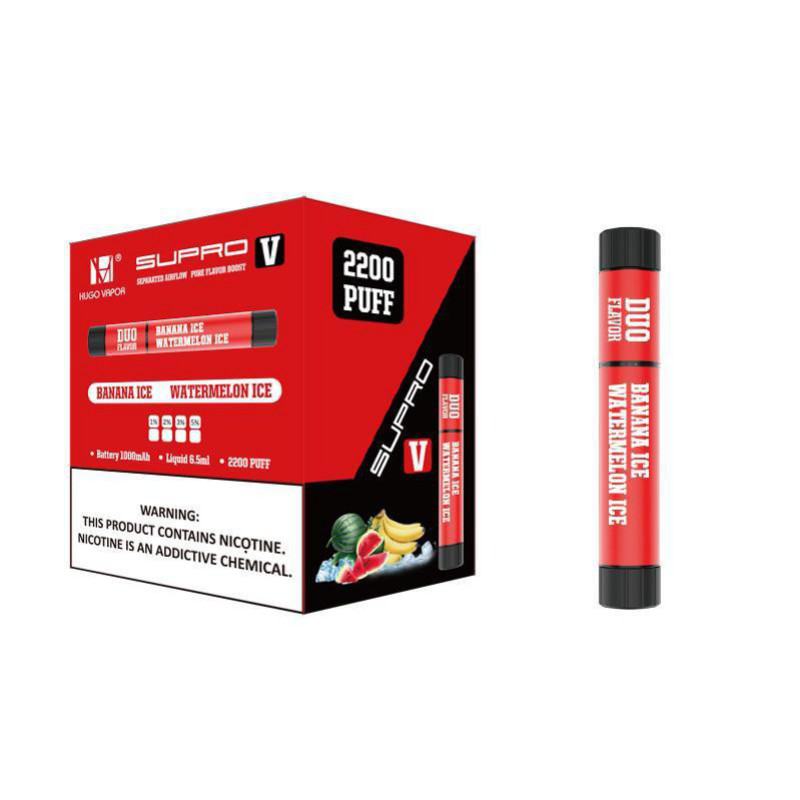 Smooth Hit Disposable Vape Hugo Hugo Vapor Duo Flavor 2200 Puffs