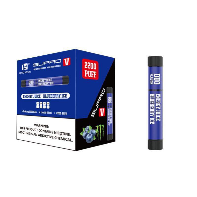 Smooth Hit Disposable Vape Hugo Hugo Vapor Duo Flavor 2200 Puffs