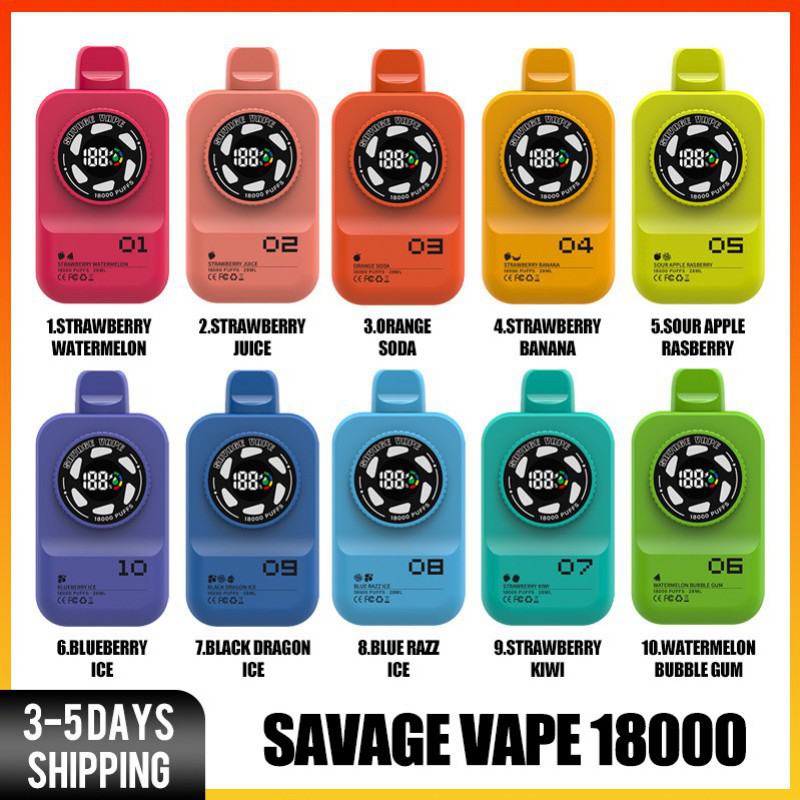 Savage Pen Vapanda Pulse 20000 16000 Puffs Hits Vape Puffs