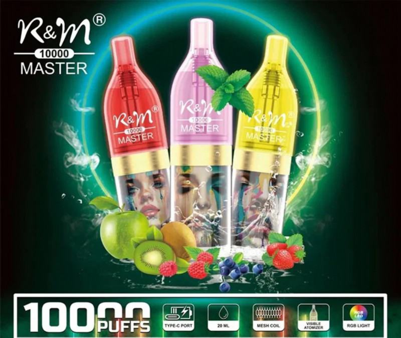 Disposable AIM Vapes R&m Master 1000 10000 Puffs