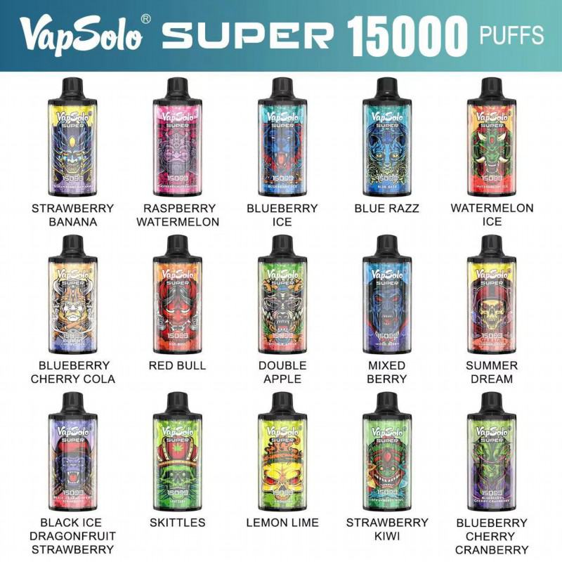 Disposable Vape Brands Vapsolo 15000 Puffs