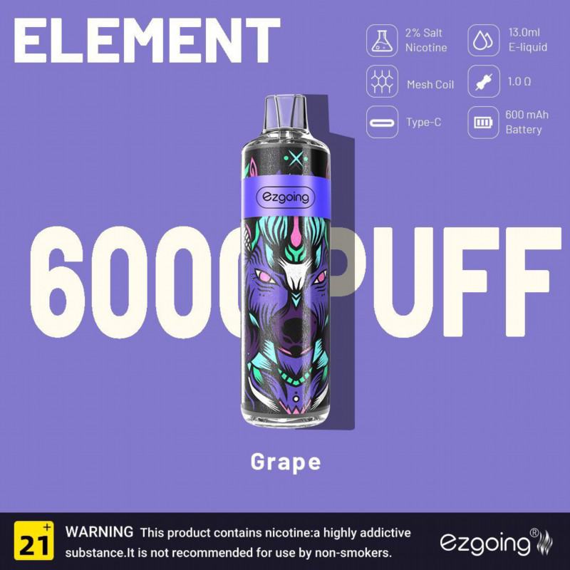 Ezgoing Disposable Vapes Ezgoing-element 7000 About 7000 Puffs