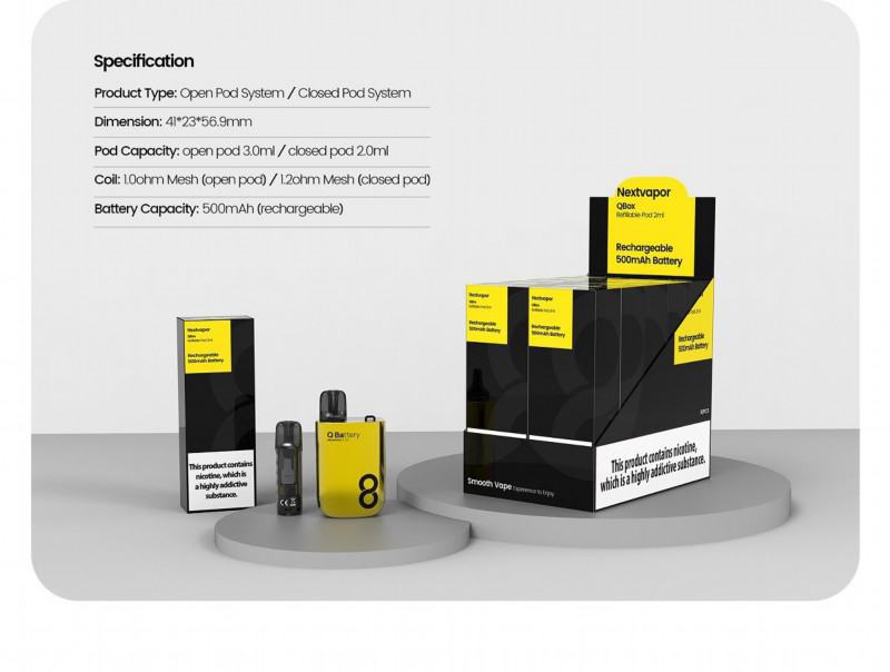 custom Disposable Vape Bar Q- 600 Puffs