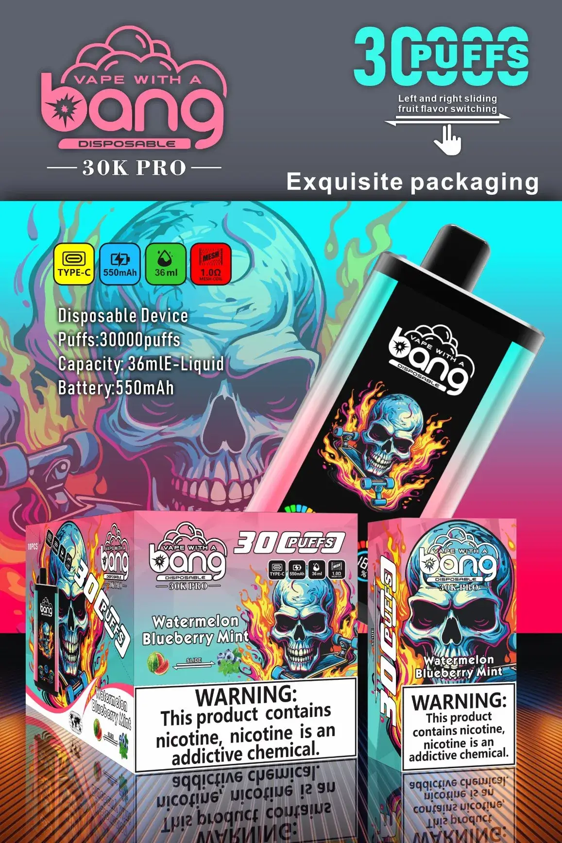 Bang King bang Vape Pro 30000 Puffs Nederland Wholesale