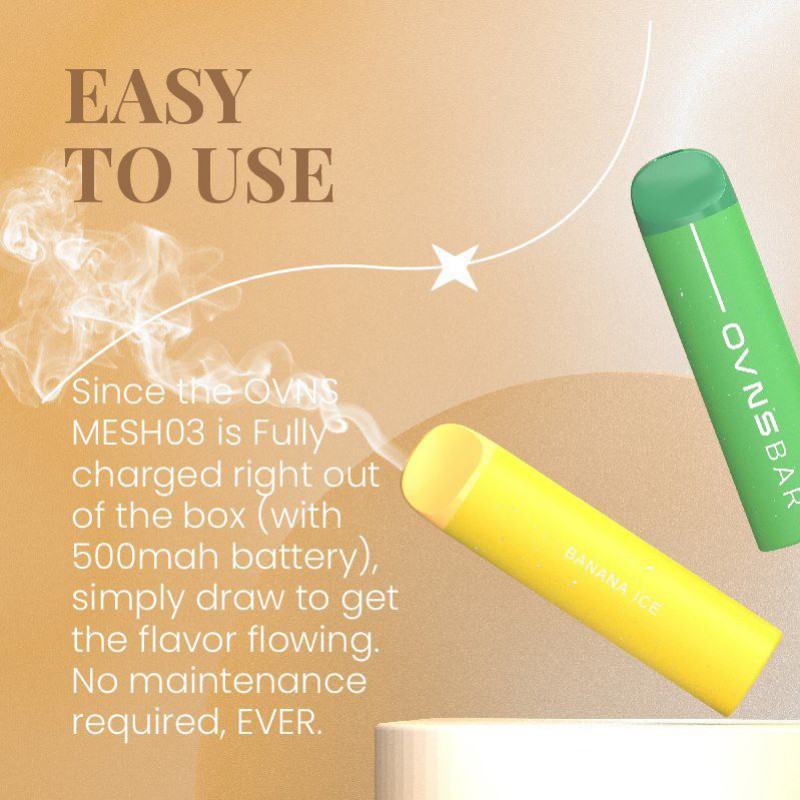 OVNS Pens Ovns Mesh03 800 Puffs Hits Vape Puffs