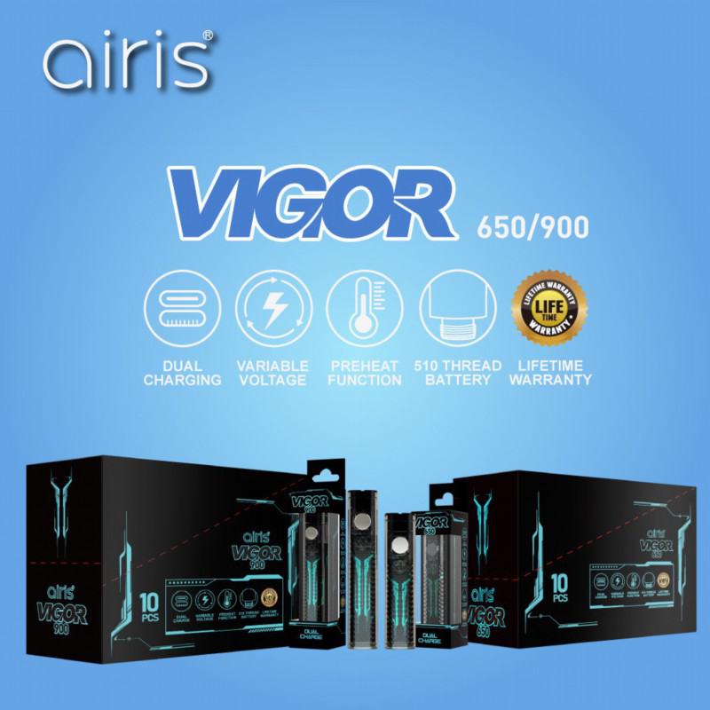 Blizzard Disposable Vapes Airis Vigor 650mah/900mah 510  Battery