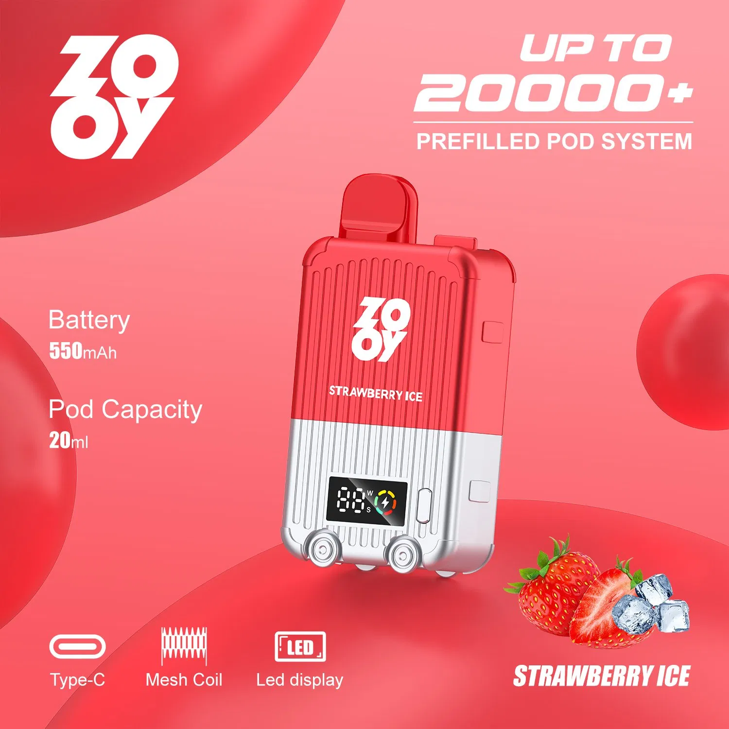 Wholesale Zooy Disposable Vape Pro PrefilledPod Puffs Nederland