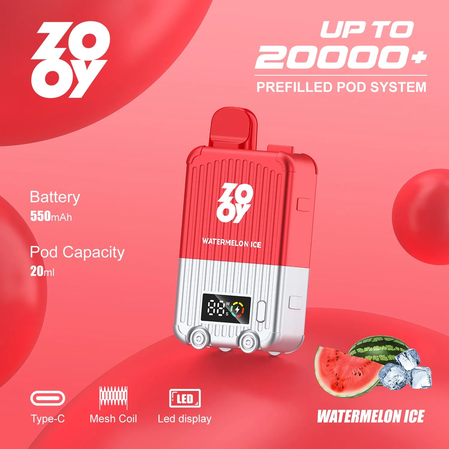 Wholesale Zooy Disposable Vape Pro PrefilledPod Puffs Nederland