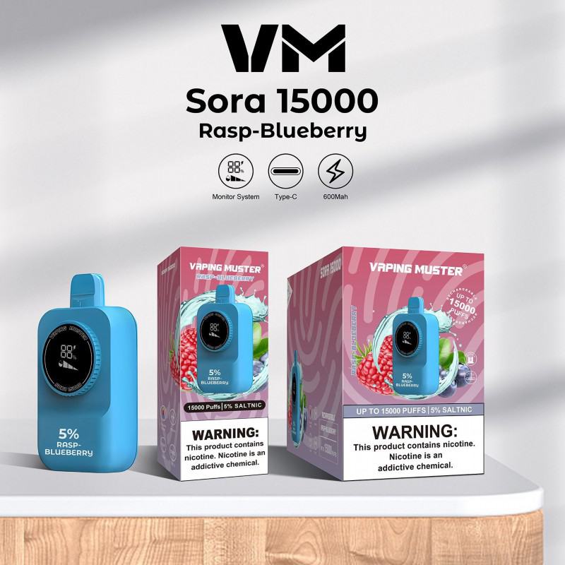 Vaping Muster Puff Vmsora 15000 Puffs Electronic Cigarette