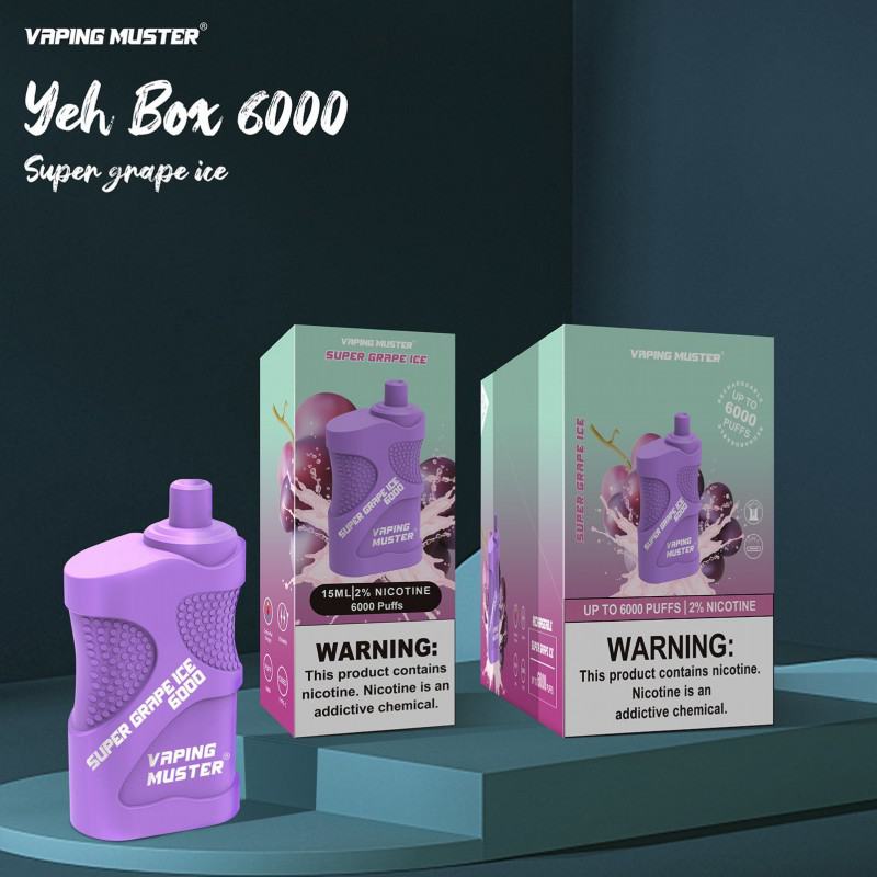 Vaping Muster Vape Ndybox 6000 Puffs