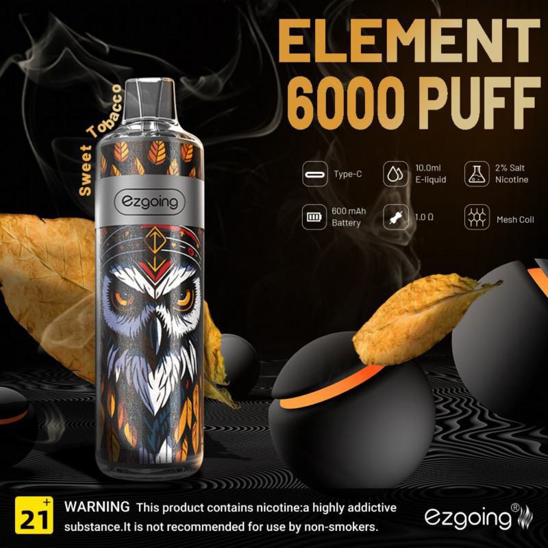 Ezgoing Bar Ezgoing-fk03 Element About 6000 Puffs Disposable Vape
