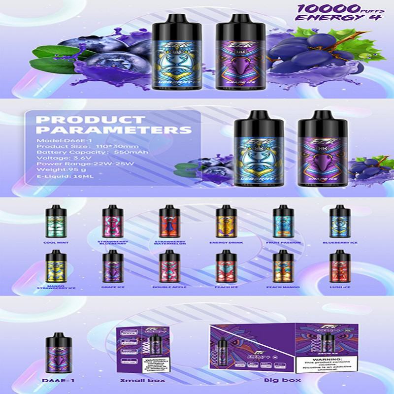 Disposable AIM Kk 12 Flavors 10000 Puffs E-cigarette Nicotine