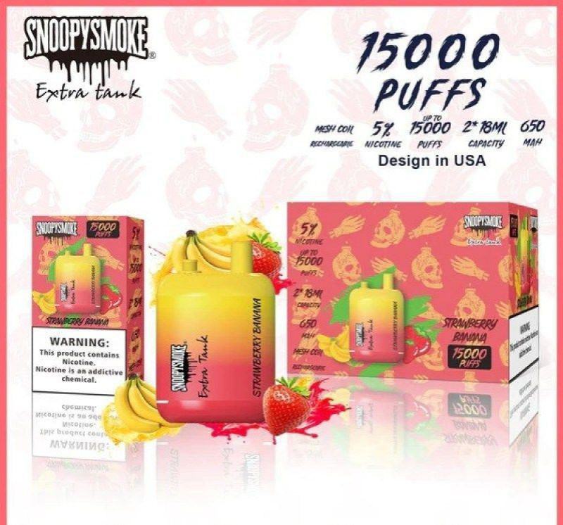 Disposable SNOOPYSMOKE Snoopysmoke Extra Tank Nicotine 15000 Puffs Vape