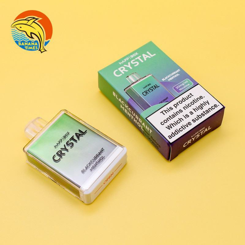 Disposable Vape Bar BANANATIMES/Custom Happ Box Crystal - Disposable 600 Puffs