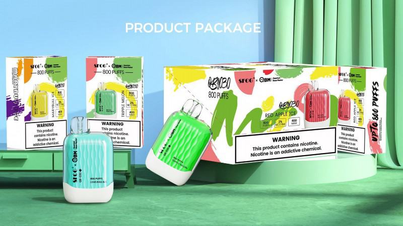 QBM Crystal 800 Puffs Boxes