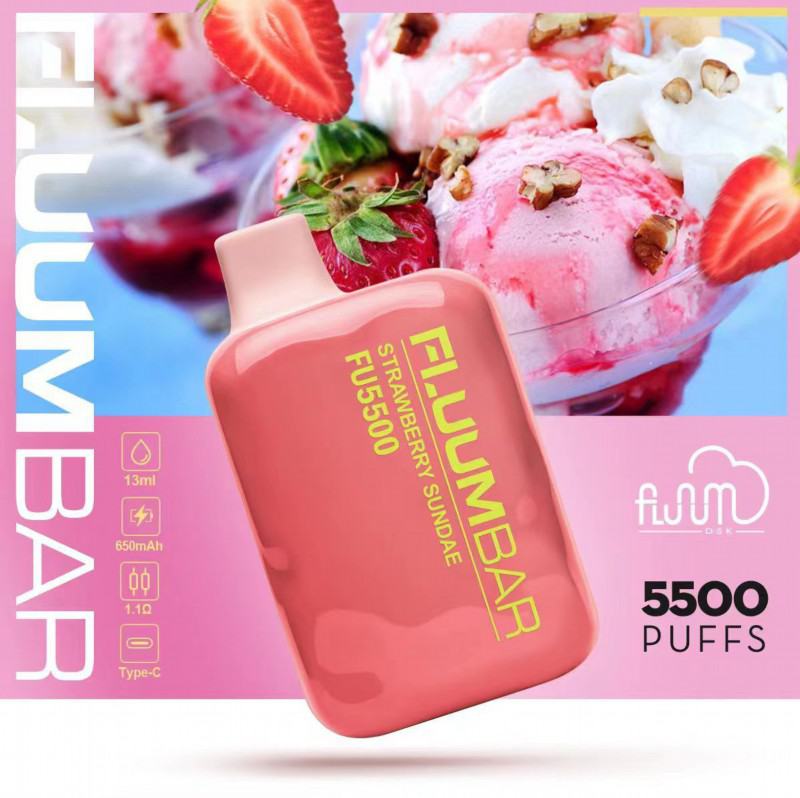Disposable D E-cigarette Fluum 5500 Puffs Nicotine