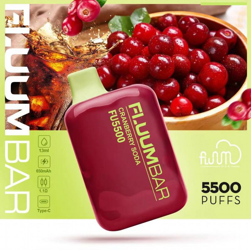 Disposable D E-cigarette Fluum 5500 Puffs Nicotine