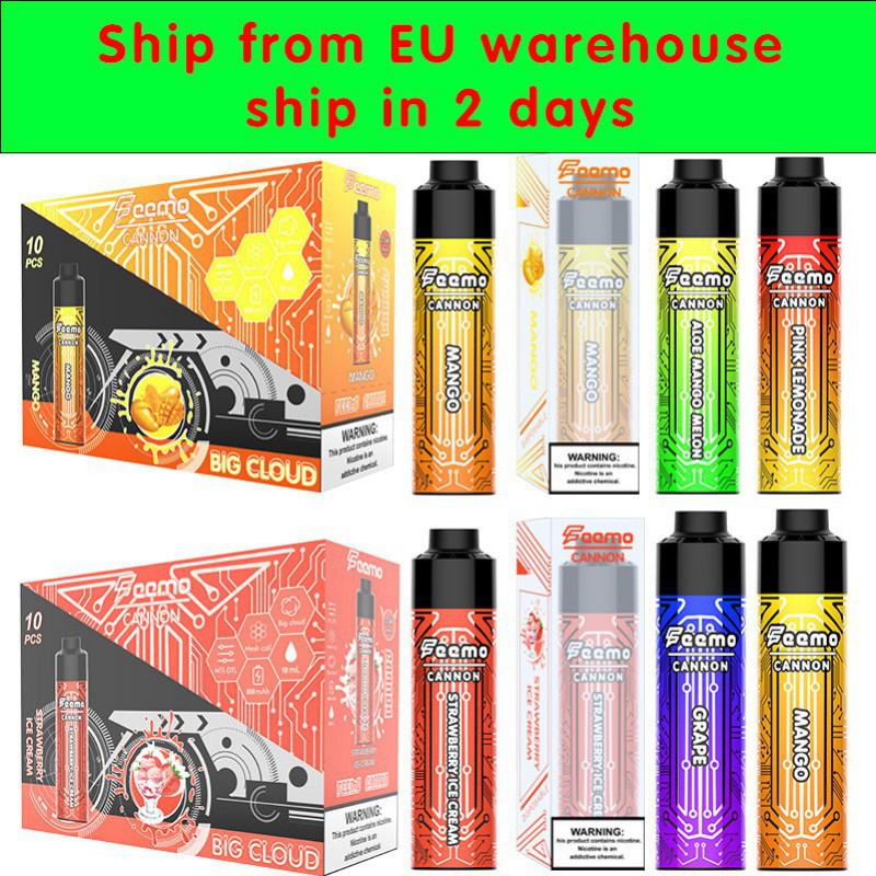 Vape Bar Support OEM Feemo Cannon 10k+ Puffs