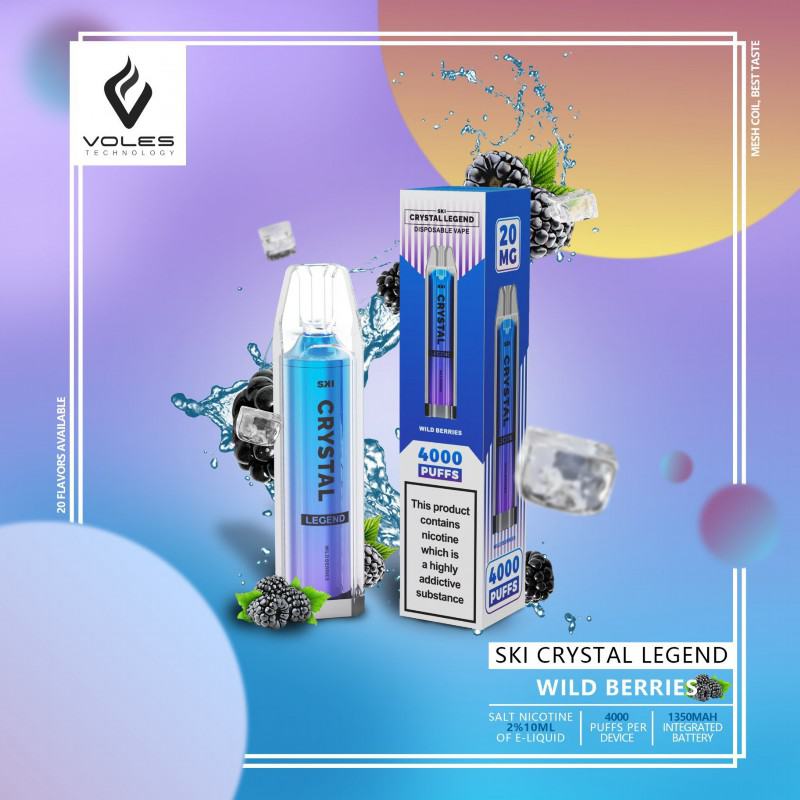 Disposable volestech Vape Crystal Legend Pro Max 4000 Puffs Bars