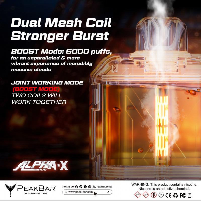 Peak Peak Alpha Vape Big Puff Pens Plus