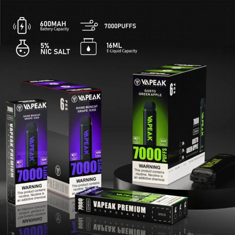 Vepeak Vepeak Legend 7000 Brands Disposable Vape
