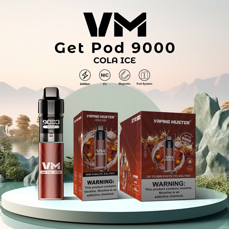 Vaping Muster Vmgetpod 9000 Puffs Disposable Vape Pen