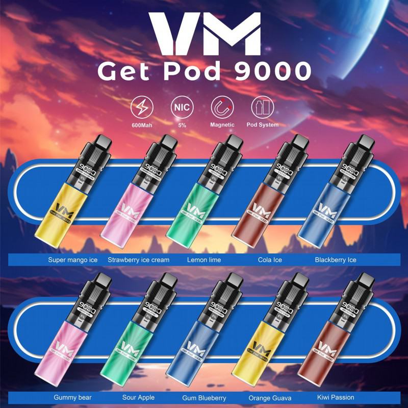 Vaping Muster Vmgetpod 9000 Puffs Disposable Vape Pen