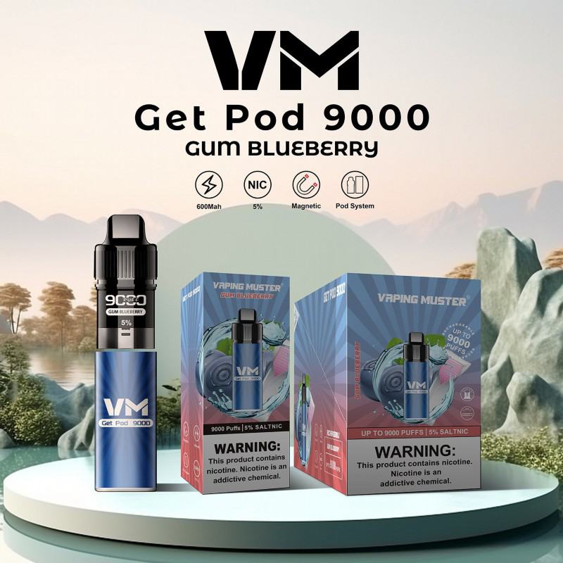 Vaping Muster Vmgetpod 9000 Puffs Disposable Vape Pen