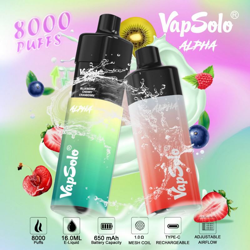 Vapsolo Pens Alpha 8000 Puffs Disposable Vape