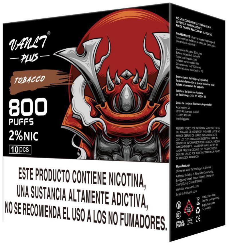VANLT Disposable Vape Vanlt Plus-500 Brands