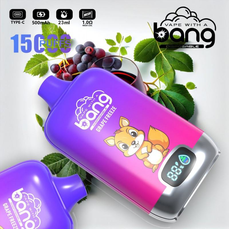 Disposable Bang Digital 15000 Wholesaleivape Puffs E-cigarette Nicotine