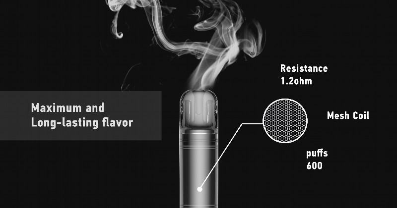 Disposable AMANOO Vaporizer 600 Puffs Vape Brands