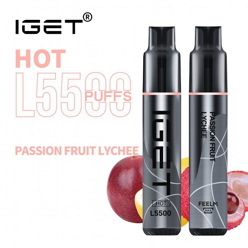 Disposable Iget 5500 Puffs E-cigarette Nicotine