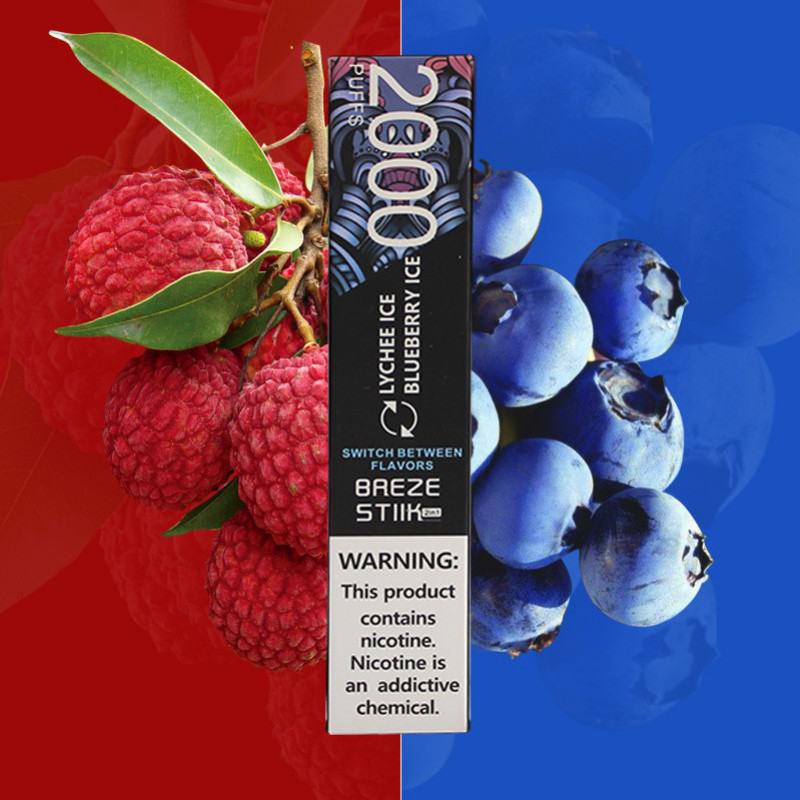 OEM/ODM Breze Stiik 2in1 1800 Puffs Vape Big Puff Bars Plus