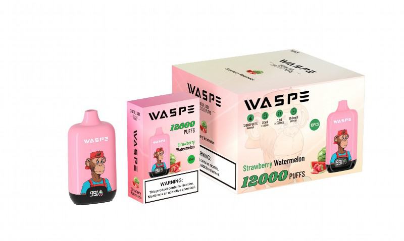 Puff Waspe Digtal 12000 Puffs Disposable E-cigarette