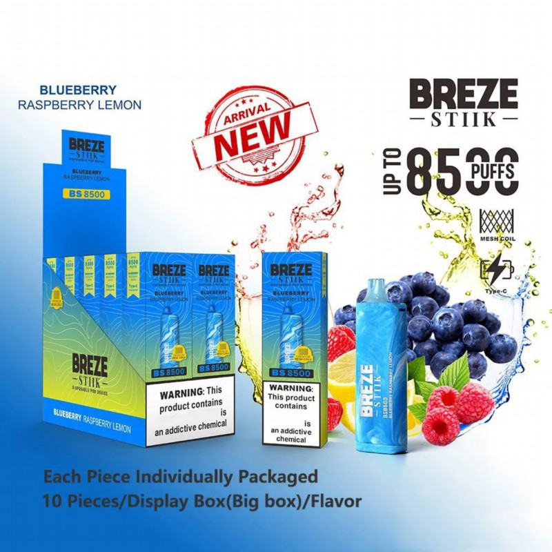 Disposable Breze Vape Stiik Bs 8500 Puffs Pen